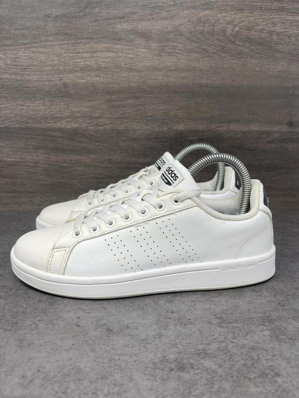 Adidas Cloudfoam Advantage Sneakers Womens Size 7.5 White AW4323